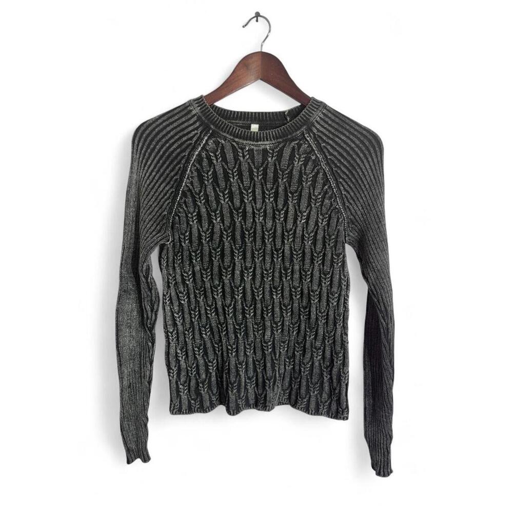 RVCA textured charcoal sweater